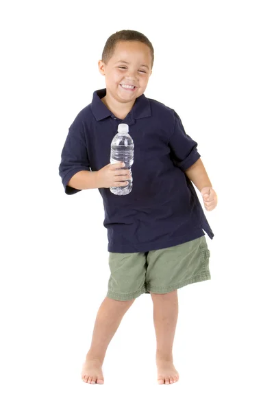 Junge mit Wasser — Stockfoto