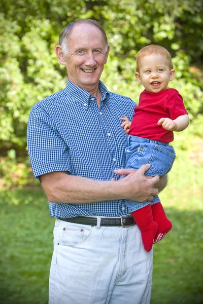 Grandpa and grandson — Stock Photo, Image