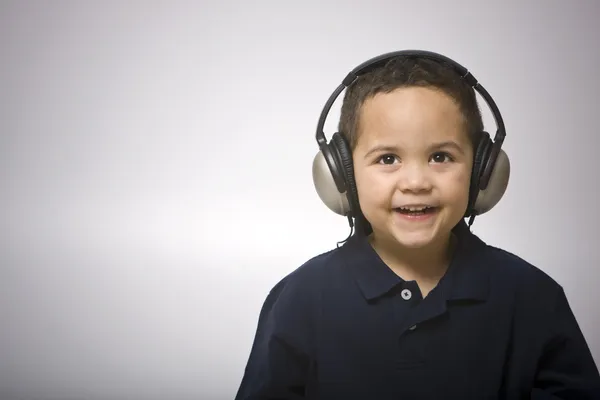 Stock image Boy with headphones