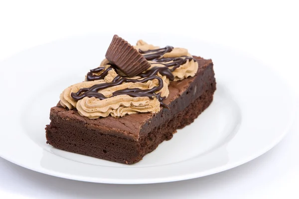 Dulce de chocolate brownie — Foto de Stock