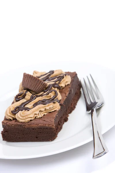 Dulce de chocolate brownie — Foto de Stock