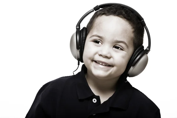 stock image Boy with headphones