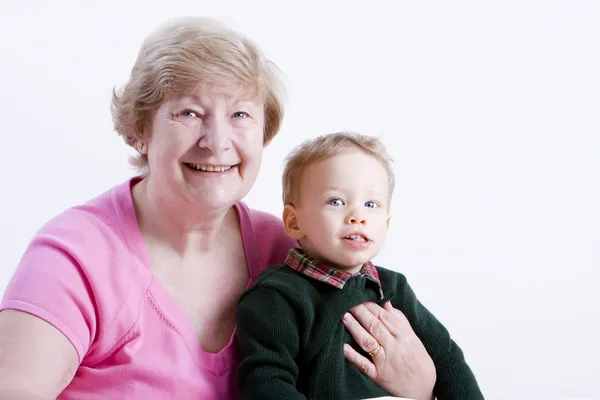 Grandma and grandson — Stock Photo, Image