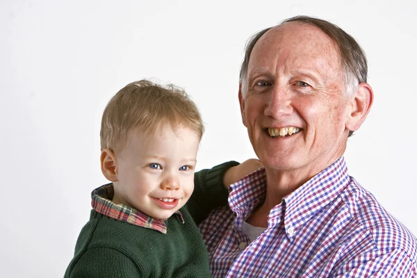 Grandad with grandson — Stock Photo, Image