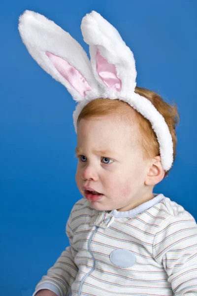 Bunny ears baby — Stock Photo, Image