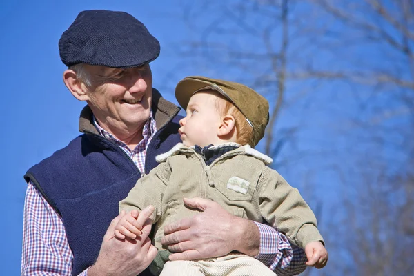 Šťastný dědeček — Stock fotografie