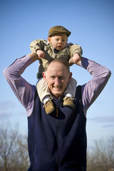 Happy grandfather — Stock Photo, Image