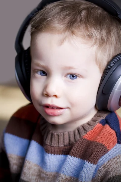 Stock image Boy with headphones