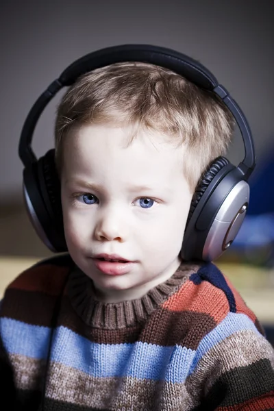 stock image Boy with headphones