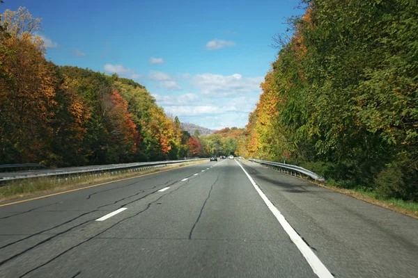 Autumn highway — Stock Photo, Image