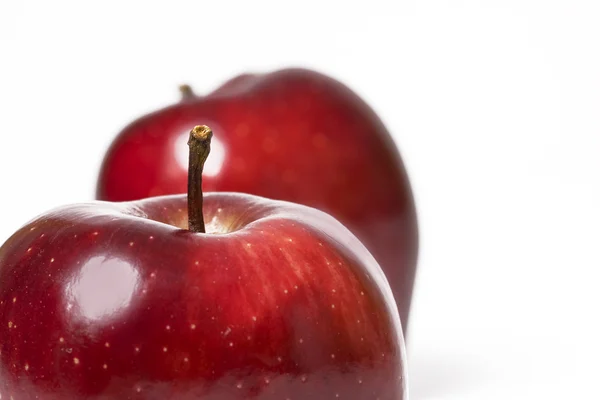 Dos manzanas rojas — Foto de Stock