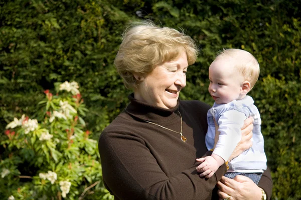 Grandmother with Grandson — Stock Photo, Image