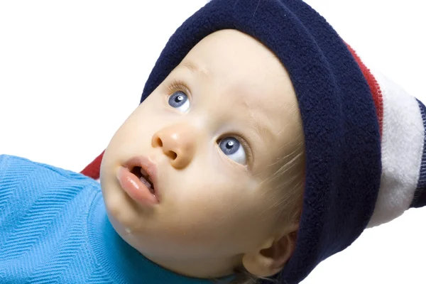 Baby i hatt — Stockfoto