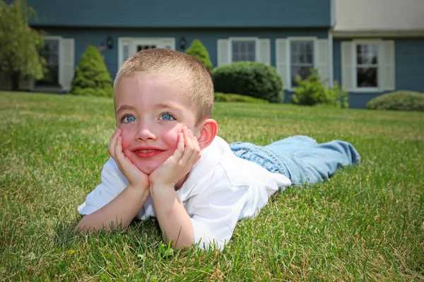 Boldog fiú portré — Stock Fotó