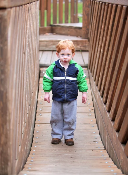 Boy in playground — Stock Photo, Image
