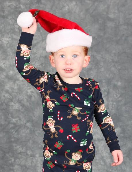 Santa kalap gyerek — Stock Fotó