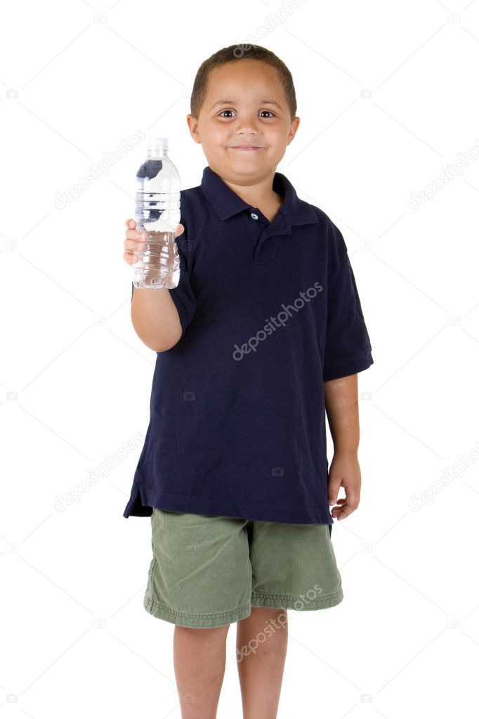 Boy with water
