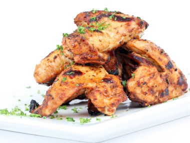 BBQ chicken wings clipart