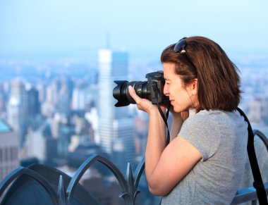 Female photographer clipart