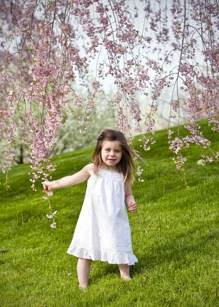 Girl in spring — Stock Photo, Image