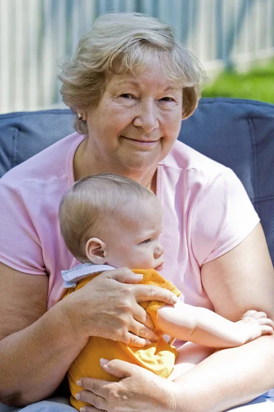 Happy grandmother — Stock Photo, Image