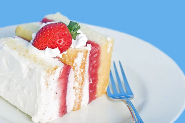 Tarte à la crème aux fraises — Photo