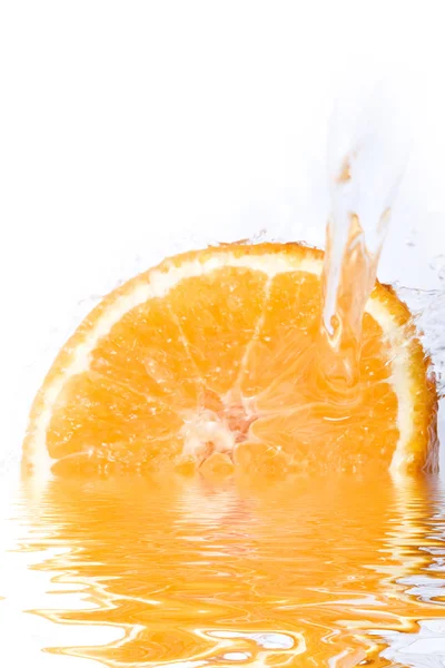 Salpicos de laranja — Fotografia de Stock