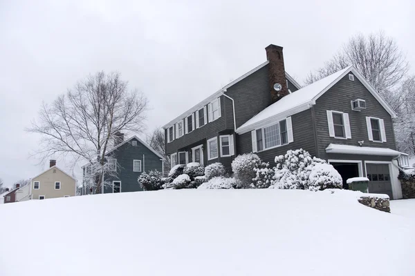 stock image Snowy houses