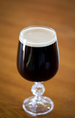 Stout in a glass clipart