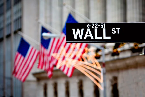 Signo de Wall Street — Fotografia de Stock
