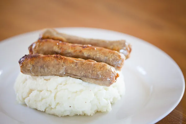 Sausage and mash — Stock Photo, Image