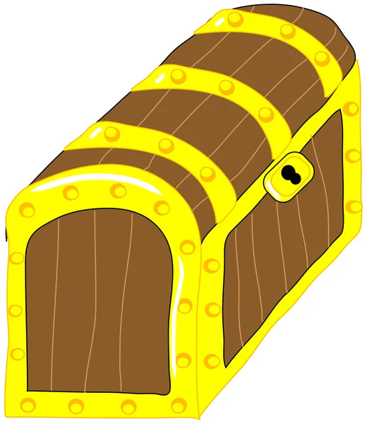 Treasure chest vector clip art — Stock Vector