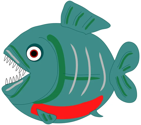 Piranha vector clip art — Stock Vector