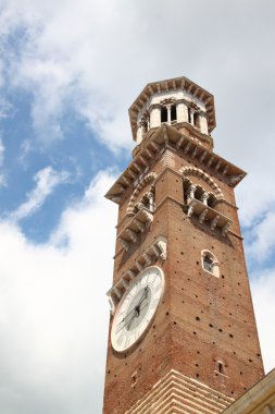 Tower of clock (Verona, Italy) clipart