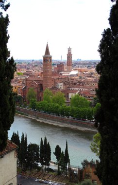 panoramik bir Verona, İtalya