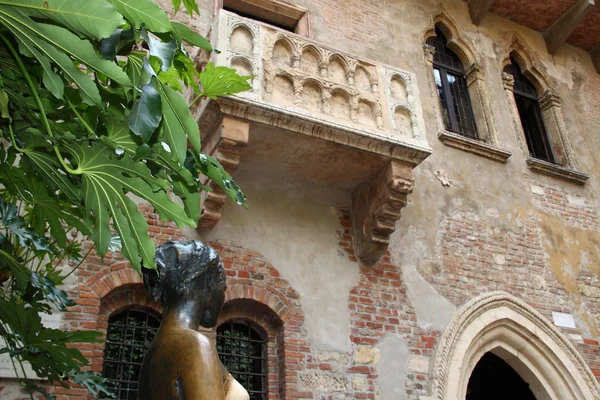Varanda de Julieta (Verona, Itália ) — Fotografia de Stock