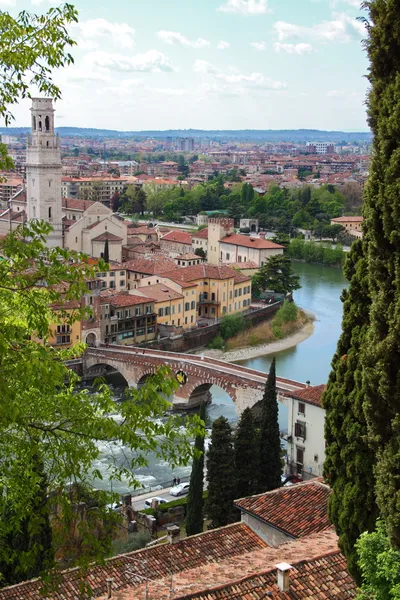 Vista panorâmica de Verona, Itália — Fotografia de Stock