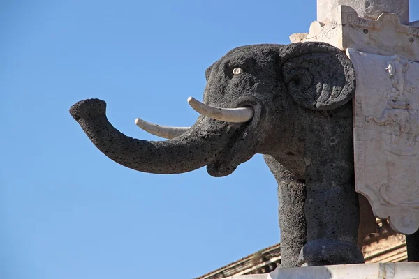 Słoń, symbol catania, Włochy — Zdjęcie stockowe