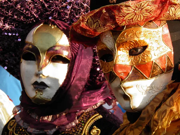 Máscaras de carnaval de Veneza — Fotografia de Stock