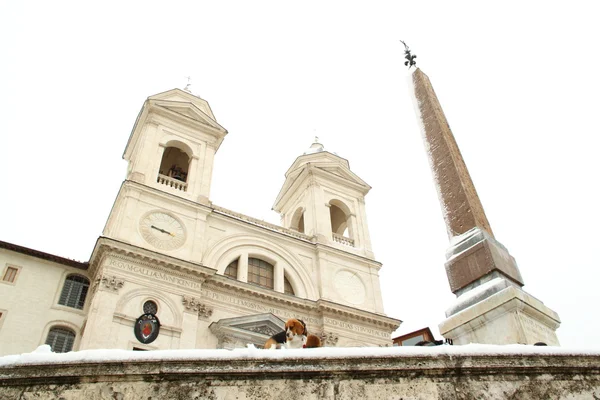 Rome vallende sneeuw — Stockfoto