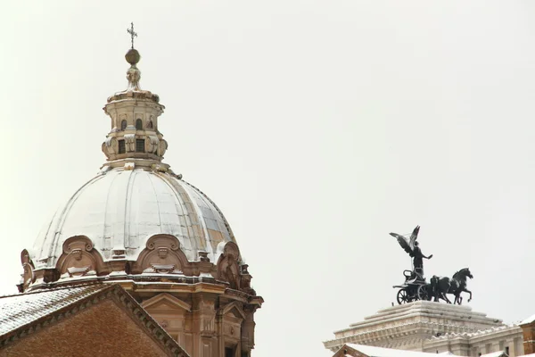 Roma coperta di neve — Foto Stock