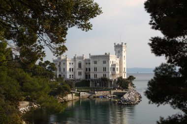 Miramare Castle, Trieste Italy clipart