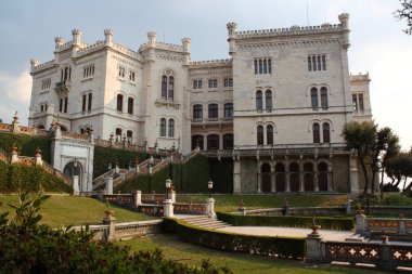Miramare Castle in Trieste Italy clipart
