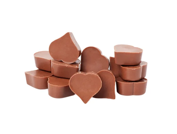 Hart-vormige chocolade — Stockfoto