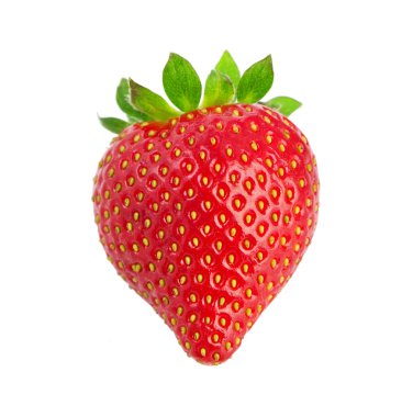 Heart-shaped strawberry clipart