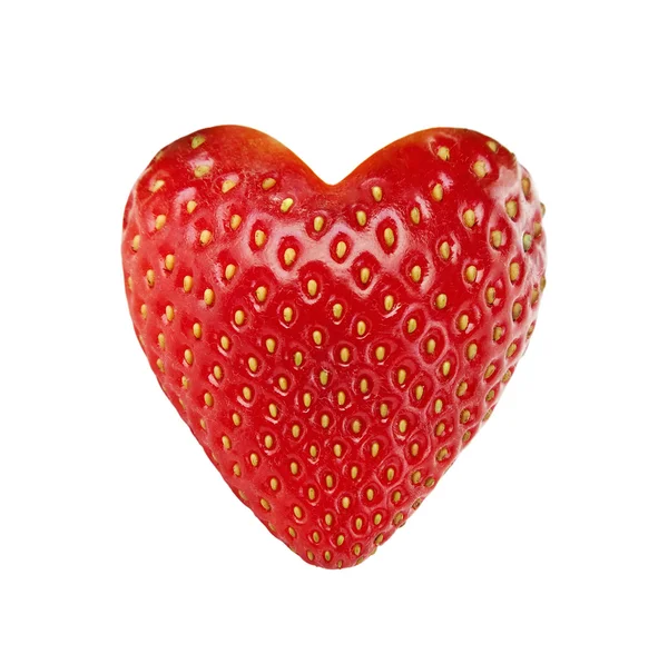 Strawberry heart — Stock Photo, Image