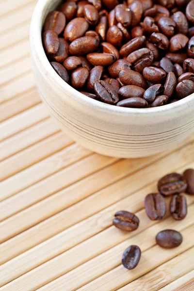 Kávová zrna . — Stock fotografie