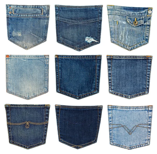 Different jeans pocket Royalty Free Stock Photos