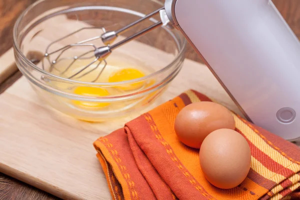 철사 털과 계란 — 스톡 사진