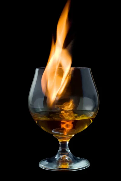 Eld och glas — Stockfoto